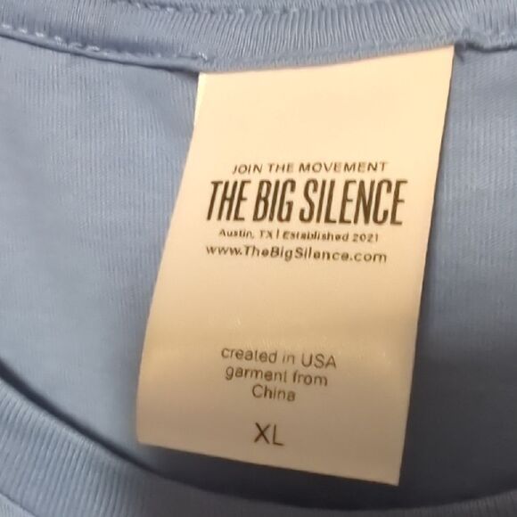 The Big Silence Blue Short Sleeve Tee - Picture 4 of 6